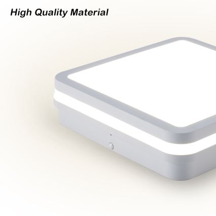 Brilagi - LED lauko šviestuvas su judesio jutikliu BENE LED/24W/230V 26x26 cm baltas IP54