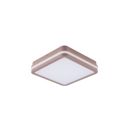 Brilagi - LED lauko lubinis šviestuvas su jutikliu BENE LED/18W/230V 21,5x21,5 cm rudas IP54