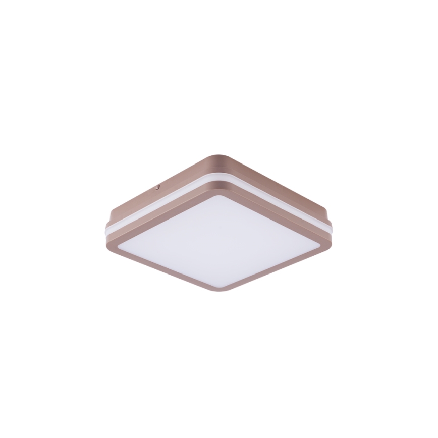 Brilagi - LED lauko lubinis šviestuvas su jutikliu BENE LED/18W/230V 21,5x21,5 cm rudas IP54