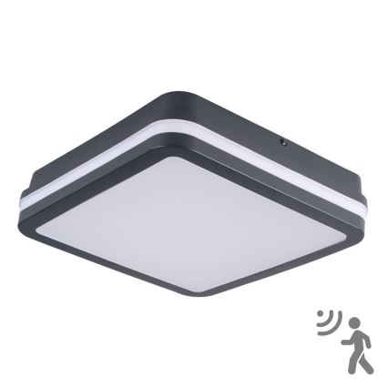 Brilagi - LED lauko šviestuvas su jutikliu BENE LED/18W/230V 22x22 cm antracitas IP54