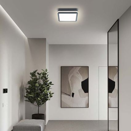 Brilagi - LED lauko šviestuvas su jutikliu BENE LED/18W/230V 22x22 cm antracitas IP54