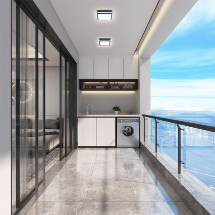 Brilagi - LED lauko šviestuvas su jutikliu BENE LED/18W/230V 22x22 cm antracitas IP54
