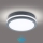 Brilagi - LED lauko šviestuvas su jutikliu BENE LED/18W/230V diametras 22 cm antracitas IP54