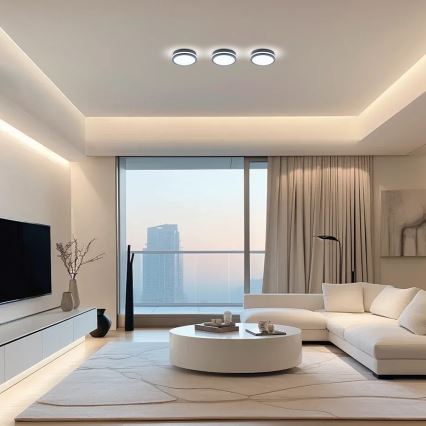 Brilagi - LED lauko šviestuvas su jutikliu BENE LED/18W/230V diametras 22 cm antracitas IP54