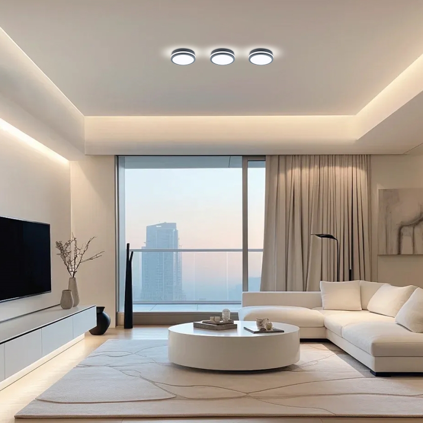 Brilagi - LED lauko šviestuvas su jutikliu BENE LED/18W/230V diametras 22 cm antracitas IP54