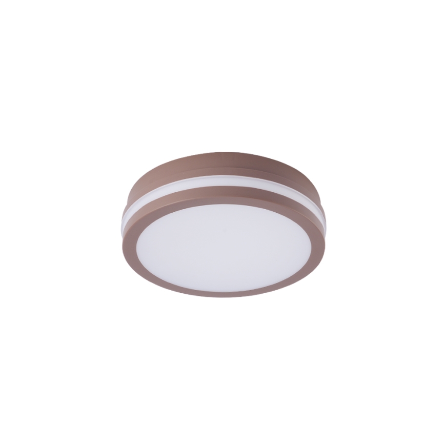 Brilagi - LED lauko lubinis šviestuvas su judesio jutikliu BENE LED/18W/230V skersmuo 21,5 cm ruda IP54