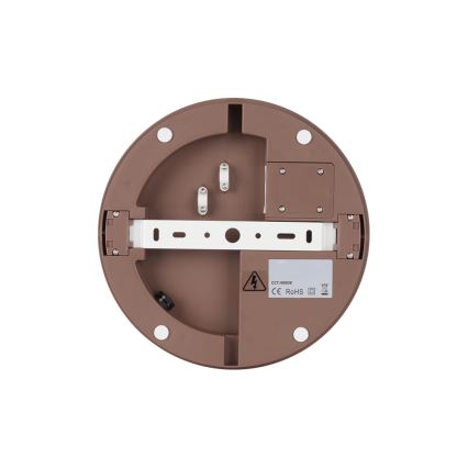 Brilagi - LED lauko lubinis šviestuvas su judesio jutikliu BENE LED/18W/230V skersmuo 21,5 cm ruda IP54