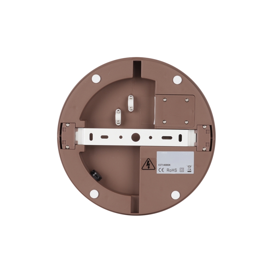 Brilagi - LED lauko lubinis šviestuvas su judesio jutikliu BENE LED/18W/230V skersmuo 21,5 cm ruda IP54