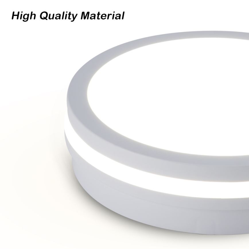 Brilagi - LED lauko lubinis šviestuvas su jutikliu BENE LED/18W/230V pr. 21,5 cm balta IP54