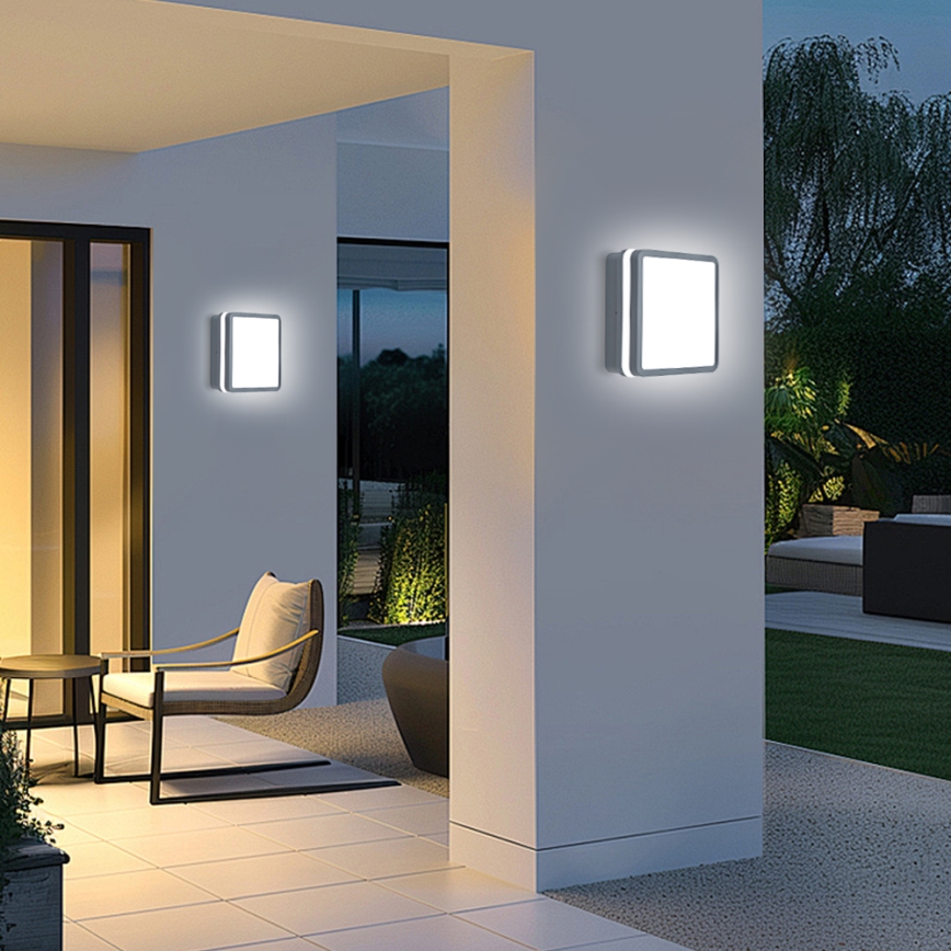 Brilagi - LED lauko šviestuvas su jutikliu BENE LED/24W/230V 26x26 cm antracitas IP54