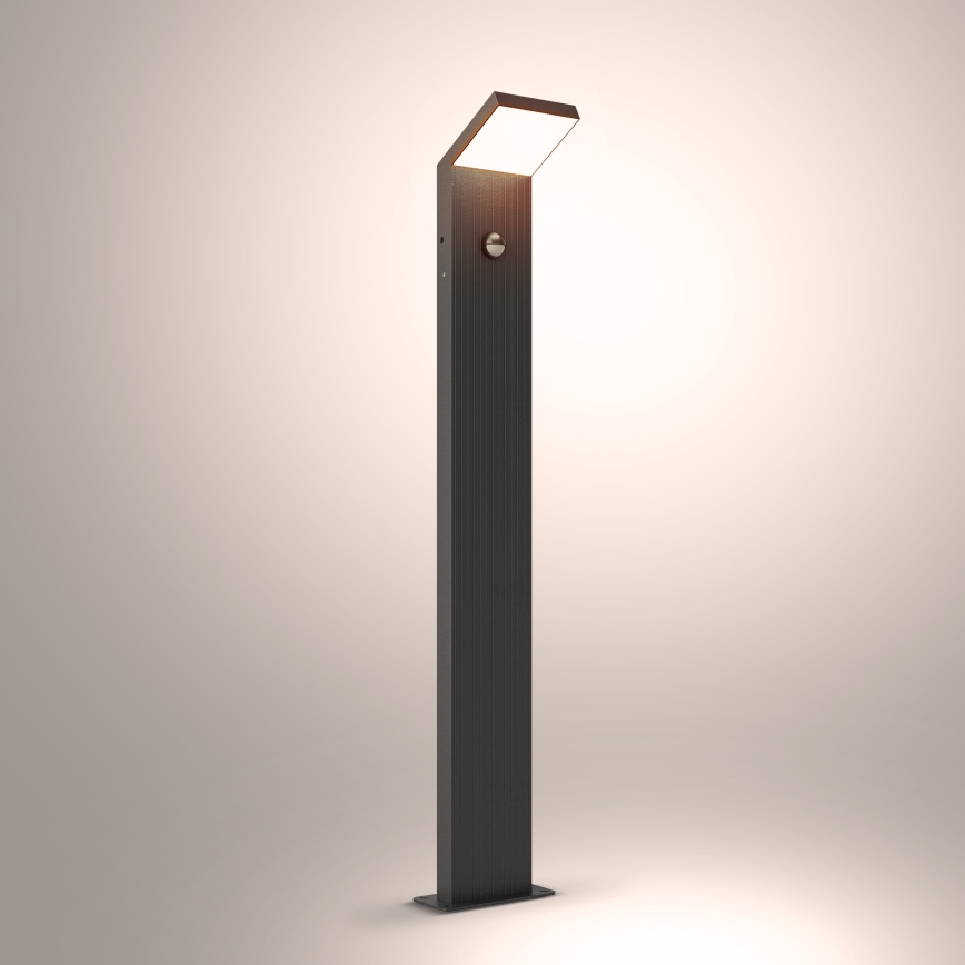 Brilagi - RIANO LED lauko šviestuvas su jutikliu LED/8W/230V antracitas IP65