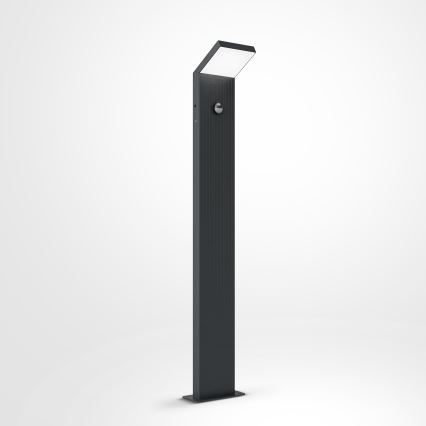 Brilagi - RIANO LED lauko šviestuvas su jutikliu LED/8W/230V antracitas IP65