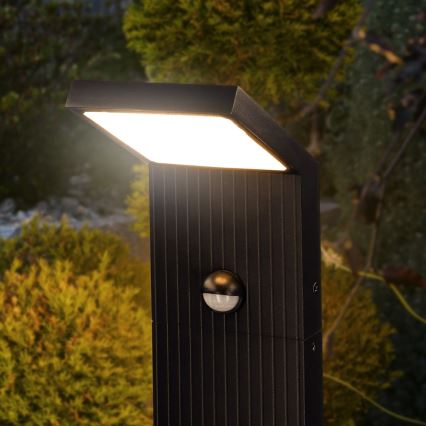 Brilagi - RIANO LED lauko šviestuvas su jutikliu LED/8W/230V antracitas IP65