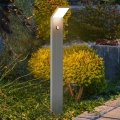 Brilagi - LED lauko šviestuvas su jutikliu RIANO LED/8W/230V sidabrinis IP65