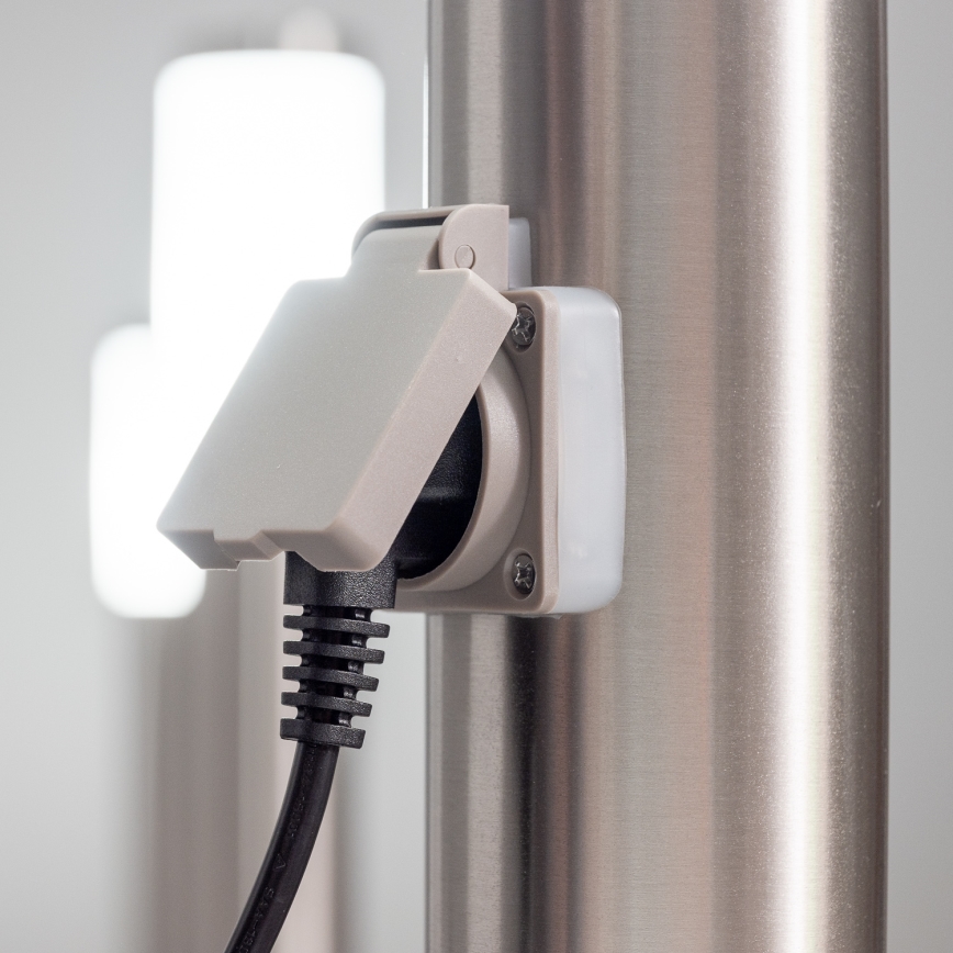 BRILAGI - LED lauko šviestuvas su lizdu ELIA 1xE27/7W/230V 4000K IP44 50 cm matinis chromas