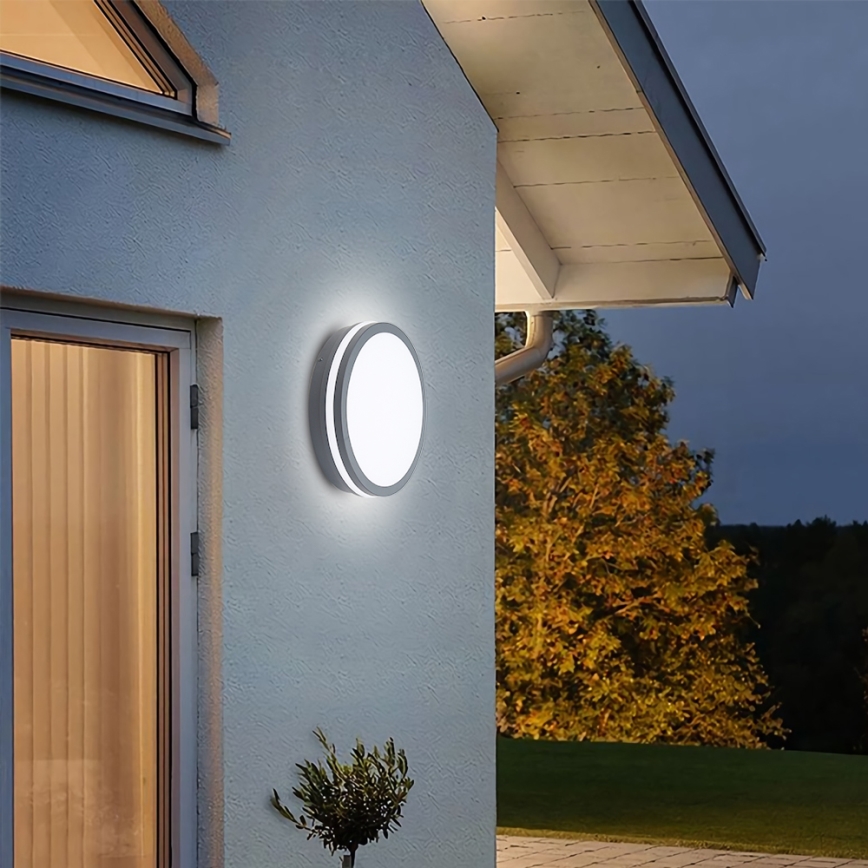 Brilagi - Lauko LED šviestuvas su jutikliu BENE LED/24W/230V skersmuo 26 cm antracitas IP54