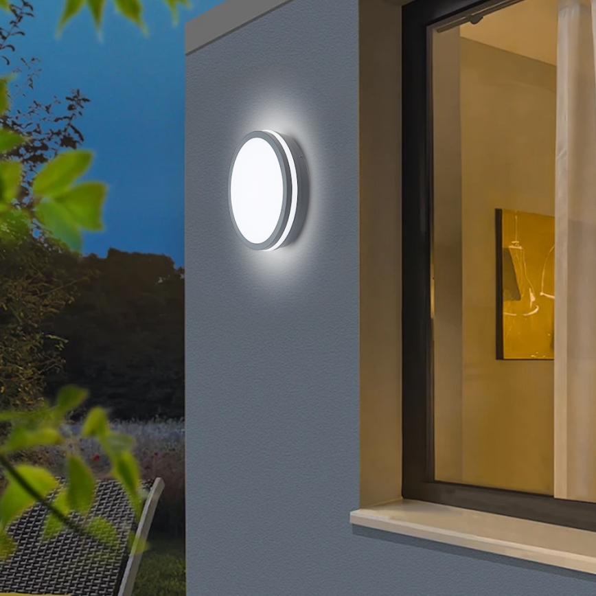 Brilagi - Lauko LED šviestuvas su jutikliu BENE LED/24W/230V skersmuo 26 cm antracitas IP54