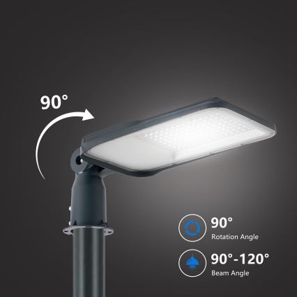 Brilagi - LED lauko gatvės žibintas su 3 m stulpu ir pasukamu sujungimu URBANLIGHT LED/100W/230V antracitas IP65