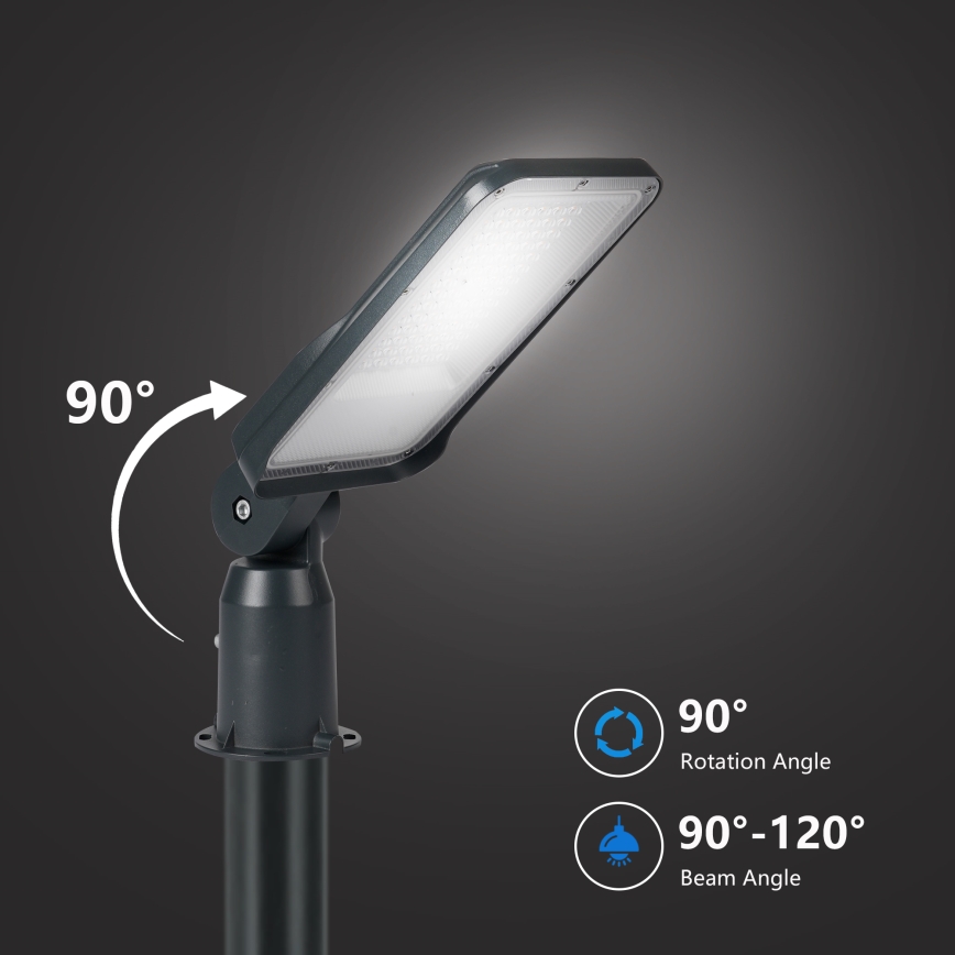 Brilagi - LED lauko gatvės šviestuvas su 3 m stulpu ir sujungiamu sąnariu URBANLIGHT LED/50W/230V antracitas IP65