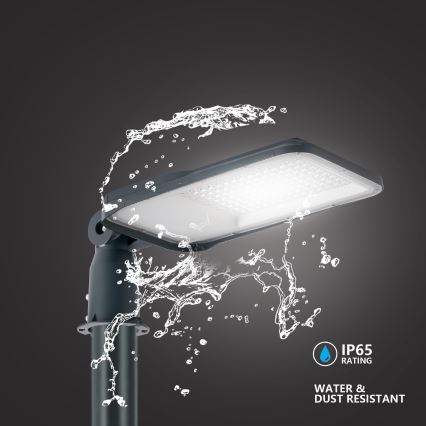 Brilagi - LED lauko gatvės šviestuvas su stulpu ir pasukama jungtimi 4 m URBANLIGHT LED/100W/230V antracitas IP65