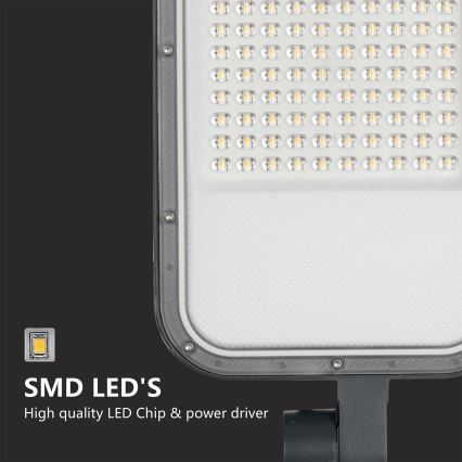 Brilagi - LED lauko gatvės šviestuvas su stulpu ir pasukama jungtimi 4 m URBANLIGHT LED/100W/230V antracitas IP65