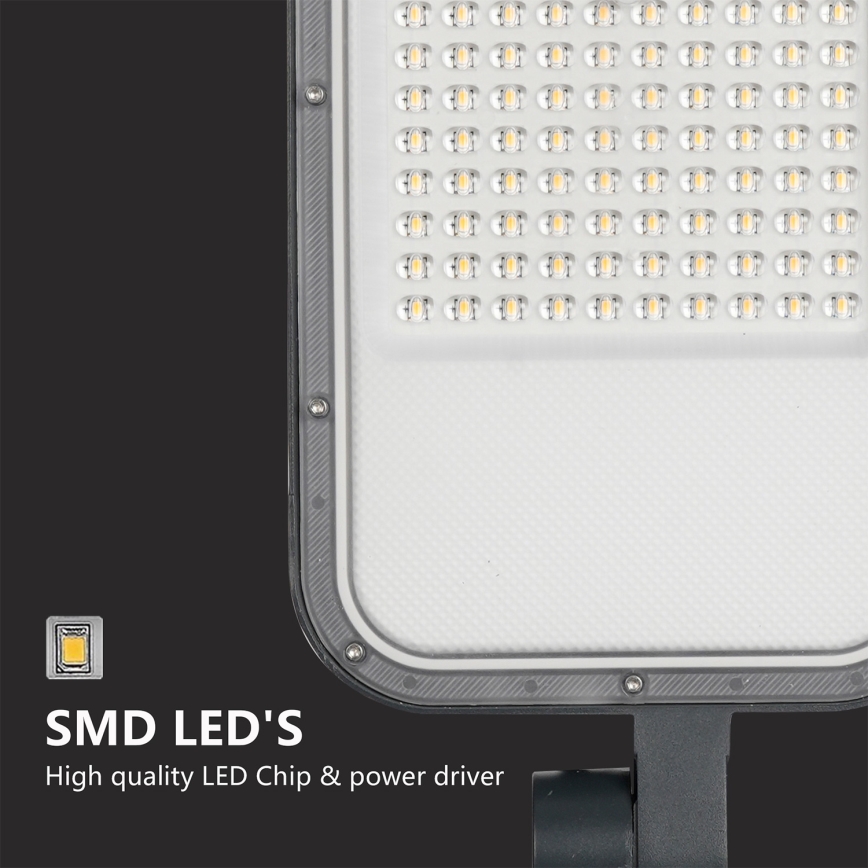 Brilagi - LED lauko gatvės šviestuvas su stulpu ir pasukama jungtimi 4 m URBANLIGHT LED/100W/230V antracitas IP65