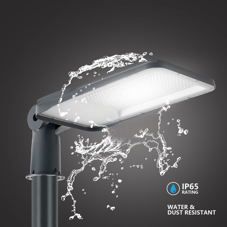 Brilagi - LED lauko gatvės šviestuvas su 4 m stulpu ir lankstu URBANLIGHT LED/200W/230V antracitas IP65
