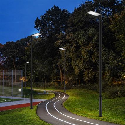 Brilagi - LED lauko gatvės šviestuvas su 5 m stulpu ir pasukamuoju jungtimi URBANLIGHT LED/200W/230V juodas IP65
