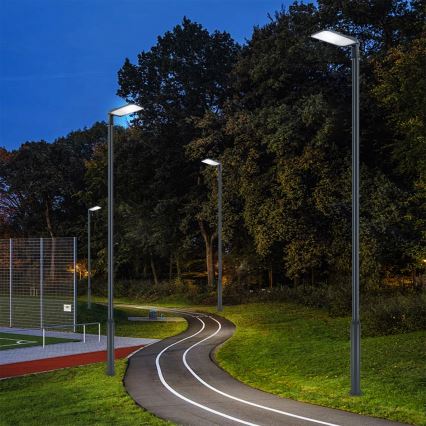Brilagi - LED lauko gatvės šviestuvas su stulpu ir pasukamu sąnariu 5 m URBANLIGHT LED/200W/230V antracitas IP65