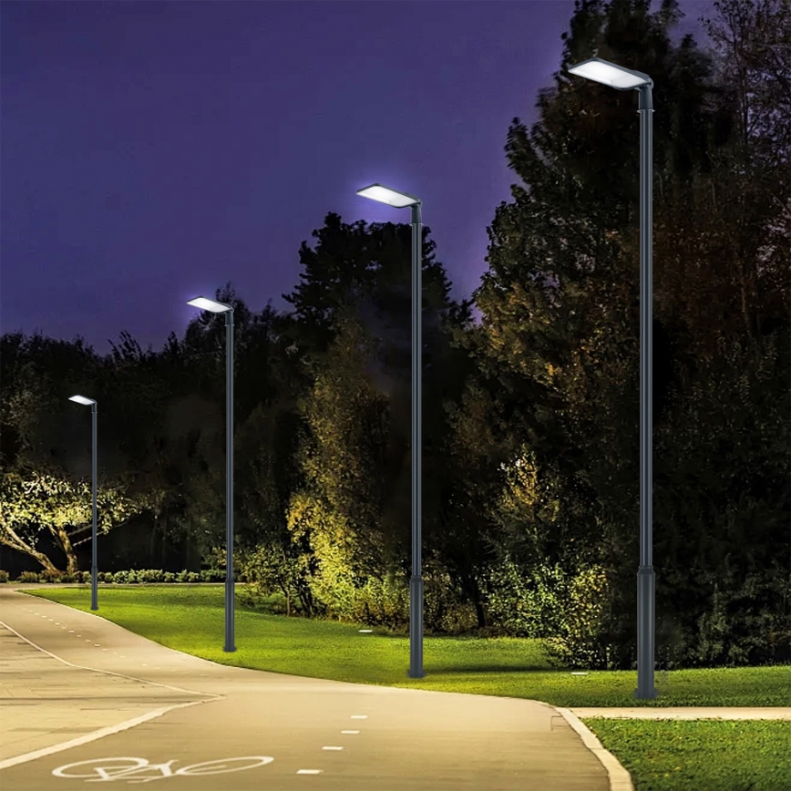Brilagi - LED lauko gatvės šviestuvas su stulpu ir pasukamu sąnariu 5 m URBANLIGHT LED/200W/230V antracitas IP65