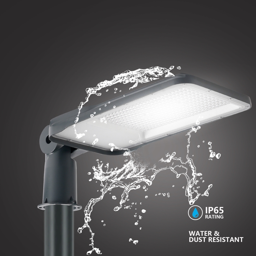 Brilagi - LED lauko gatvės šviestuvas su stulpu ir pasukamu sąnariu 5 m URBANLIGHT LED/200W/230V antracitas IP65