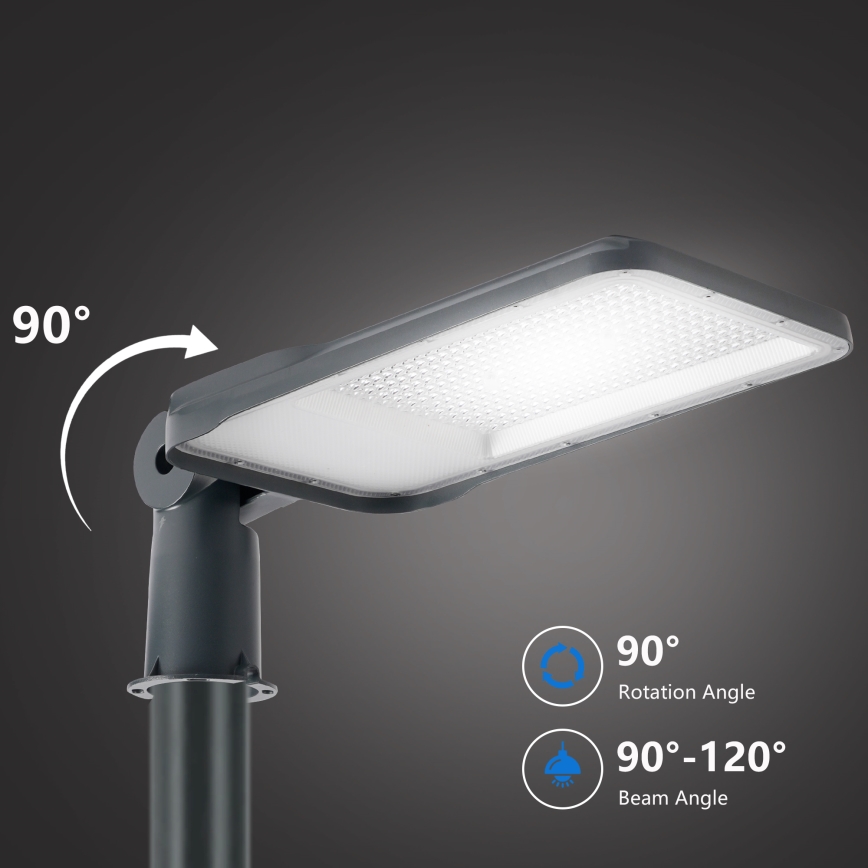 Brilagi - LED lauko gatvės šviestuvas su stulpu ir pasukamu sąnariu 5 m URBANLIGHT LED/200W/230V antracitas IP65
