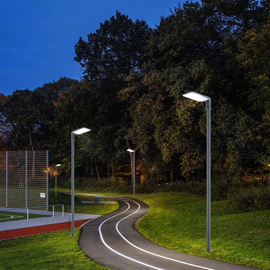 Brilagi - LED lauko gatvės žibintas su stulpu ir pasukama jungtimi 3 m URBANLIGHT LED/200W/230V antracitas IP65
