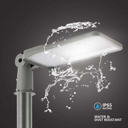 Brilagi - LED lauko gatvės šviestuvas su 3 m stulpu ir sukamąja jungtimi URBANLIGHT LED/200W/230V pilkas IP65
