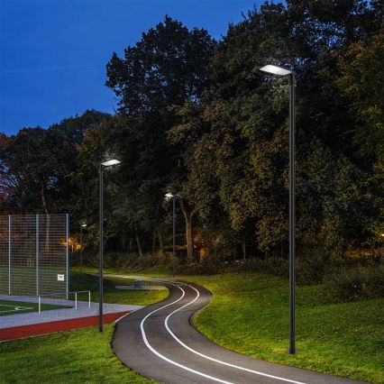 Brilagi - LED lauko gatvės šviestuvas su 4 m stulpu ir sujungimu URBANLIGHT LED/100W/230V juodas IP65