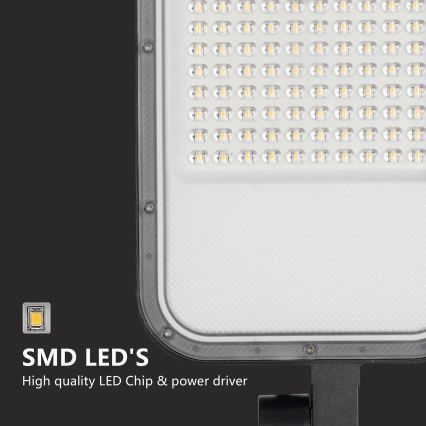 Brilagi - LED lauko gatvės šviestuvas su 4 m stulpu ir sujungimu URBANLIGHT LED/100W/230V juodas IP65