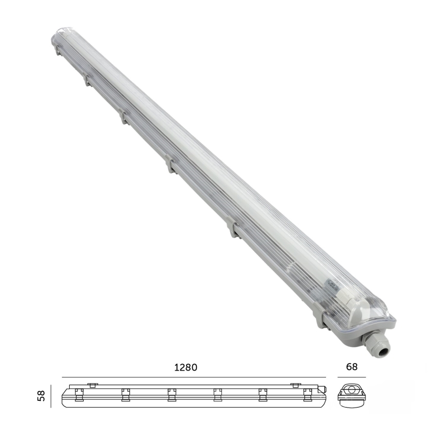 Brilagi - LED liuminescencinis techninis šviestuvas OPTIMA T8 1xG13/18W/230V 4000K IP65 128 cm