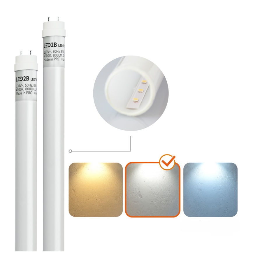 Brilagi - LED didelio našumo fluorescencinis šviestuvas OPTIMA T8 2xG13/9W/230V 4000K IP65 67,5 cm