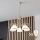 Brilagi - LED liustra ant grandinės ANTICO 5xE27/60W/230V 3000K balta patina