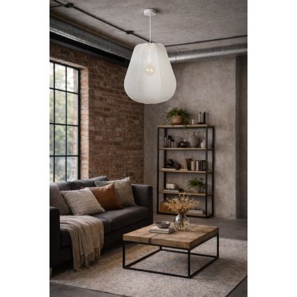 Brilagi - LED liustra ant laido ARVEN 1xE27/8W/230V, skersmuo 37 cm, balta