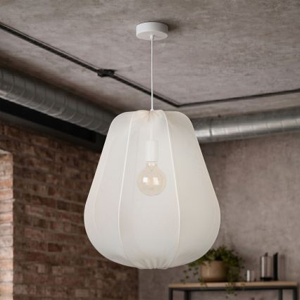 Brilagi - LED liustra ant laido ARVEN 1xE27/8W/230V, skersmuo 37 cm, balta
