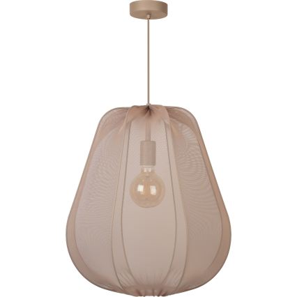 Brilagi - LED liustra ant laido ARVEN 1xE27/8W/230V Ø 37 cm smėlio spalvos