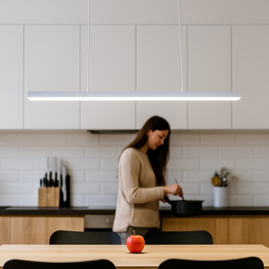 Brilagi - LED liustra ant laido AXIS LED/30W/230V 120 cm balta