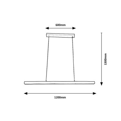 Brilagi - LED liustra ant laido AXIS LED/30W/230V 120 cm balta