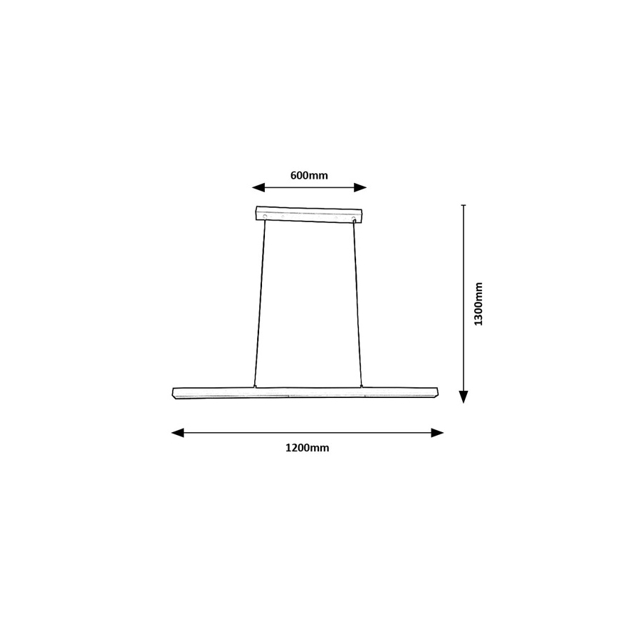 Brilagi - LED liustra ant laido AXIS LED/30W/230V 120 cm balta