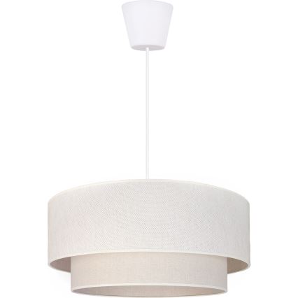 Brilagi - LED liustra ant laido BOHO ECO 1xE27/10W/230V, skersmuo 40 cm, kreminė