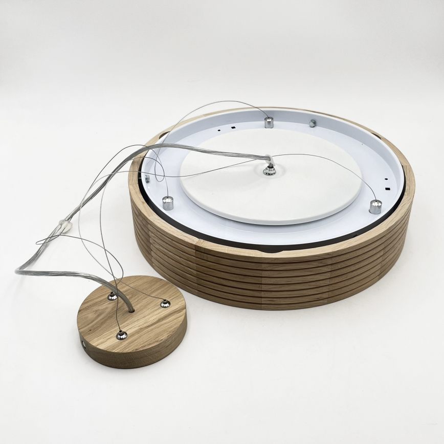 Brilagi - LED liustra ant laido CARVALHO MODERN 2xE27/60W/230V ąžuolas skersm. 37,5 cm