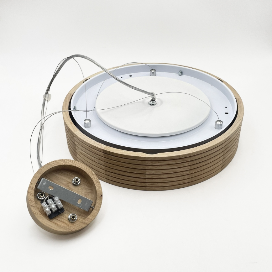 Brilagi - LED liustra ant laido CARVALHO MODERN 2xE27/60W/230V ąžuolas skersm. 37,5 cm