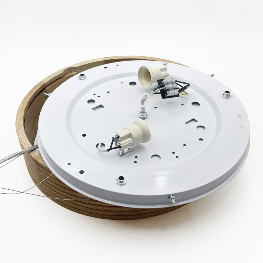 Brilagi - LED liustra ant laido CARVALHO MODERN 2xE27/60W/230V ąžuolas skersm. 37,5 cm
