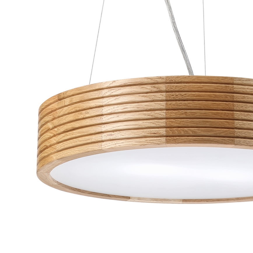 Brilagi - LED liustra ant laido CARVALHO MODERN 2xE27/60W/230V ąžuolas skersm. 37,5 cm